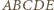 |ABCDE 