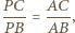 |PC- = AC-, PB AB 