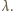 λ .