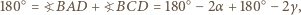 +?BC=180○−2α+180○−2γ,D 180○ = ?BAD 