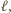 , ℓ 