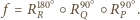 X X X | f = R18R0 ○R90QR9○0 P . 