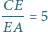  CE |----= 5 EA 