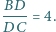  BD |----= 4. C D
