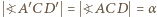 | ?A′CD′ = ?ACD = α 