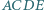 |ACDE 