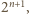  n+1 2 , 