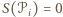 S(𝒫i) = 0 
