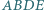 E ABD 