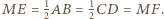 E=12AB=12C=MF. MD 