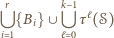  r k− 1 ℓ {Bi} ∪ τ (𝒮) i 1 ℓ 0 