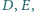 ,E, |D 