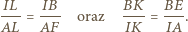 IL-= -IB- oraz BK--= BE-. AL AF IK IA 