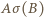 Aσ (B) 