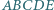 ABCDE 