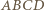 ABCD 