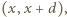 (x, x + d),