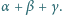 |α+ β + γ.