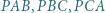 |PAB, PBC,PCA 
