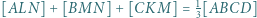 1 ]+[BMN]+[CKM]=3[ABCD] |[ALN 