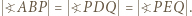 Q?=ABP= | ?PD ?PEQ. 