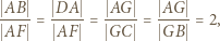A AB D AG AG ----= -----= -----= -----= 2, C B AF AF G G 