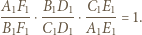 A1F1 B1D1 C1E1 -----⋅-----⋅-----= 1. B1F1 C1D1 A1E1 