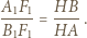 A1F1- HB-- B F = HA. 1 1 
