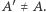 A |
