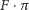 F ⋅π