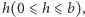 |h(0 ⩽h ⩽ b),
