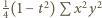 1 2 2 2 4(1− t )P x y 