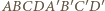ABCDA 