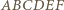 ABCDEF 