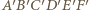 |A 