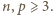 |n,p ⩾3.