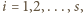 |i = 1,2,...,s, 