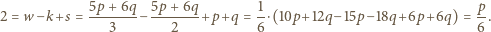 2 = w 
