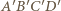 A 