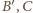 B ′,C
