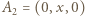 A2 = (0,x,0) 