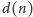 d(n) 