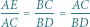 AE-BC --- AC- AC BD BD 