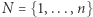 ={1,...,n}N 