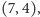 |(7,4), 