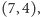 |(7,4), 
