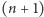 (n + 1) 