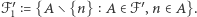  ′ ℱ 1 = {A