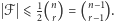  ℱ ⩽ 12(nr) = (nr−−11).