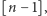 |[n − 1],